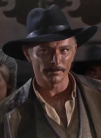 Lee Van Cleef in the movie 'Death Rides a Horse' in 1967. 