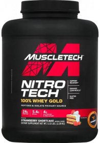 Nitro-Tech 100 % Whey Gold - 2280 g, dvojitá čokoláda