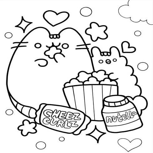 Pusheen omalovánky 36