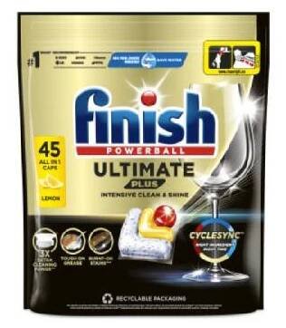 Reckitt Benckiser Finish tablety do myčky Ultimate Plus All in 1 Lemon, 45 ks