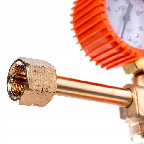Propan Butan redukční ventil pro plyn LPG 2x Manometr Dlouhá sací trubka Průměr hadice 8 mm
