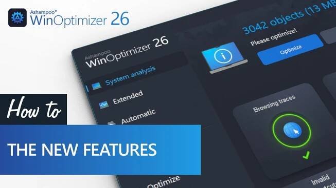 Ashampoo WinOptimizer 26 - The new features