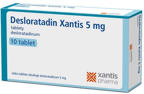 Desloratadin Xantis 5 mg 10 tbl. od 83 Kč