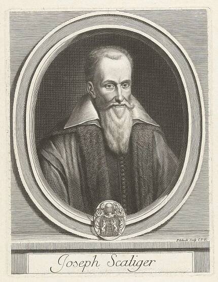 Scaliger, print by Gérard Edelinck (late 18th century)