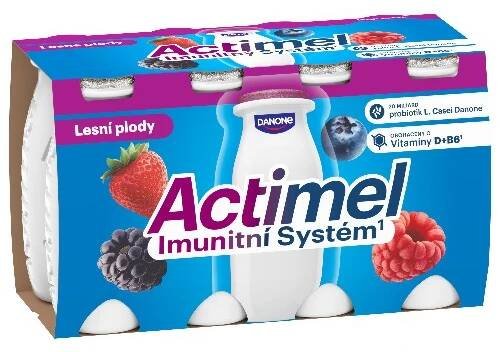 Danone Actimel Probiotický nápoj lesní plody 8x100 g