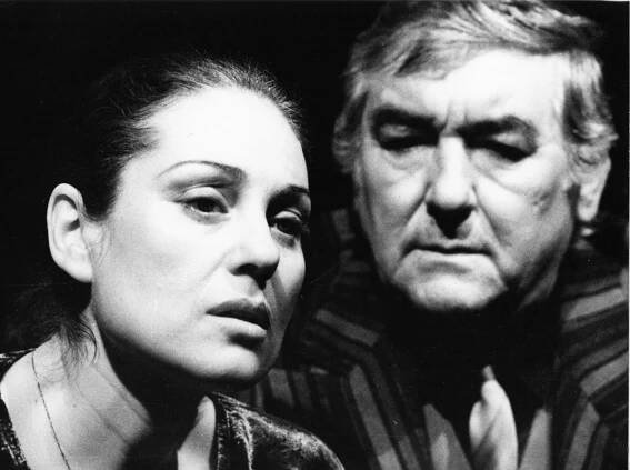 Play Strindberg (1993), Soňa Valentová(Alice), Štefan Kvietik(Kurt), foto Jana Nemčoková