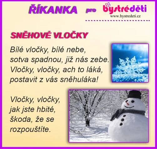 Vánoční básničky jako inspirace | Bystré děti