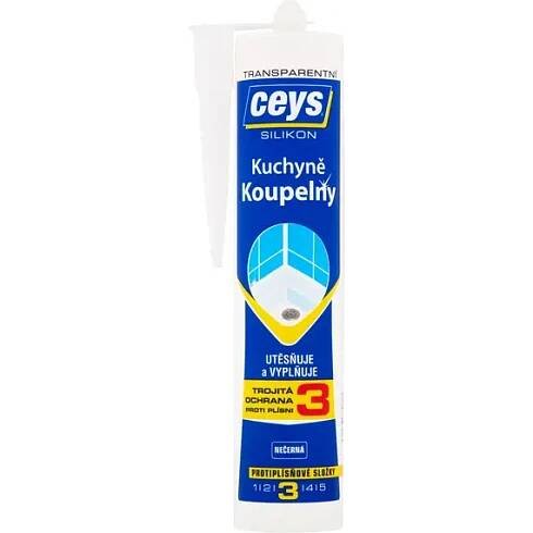 Sanitární silikon CEYS, 280ml, transparentní (42505531)