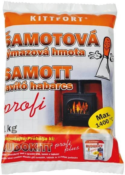 KITTFORT Šamotová a žáruvzdorná malta 1 kg