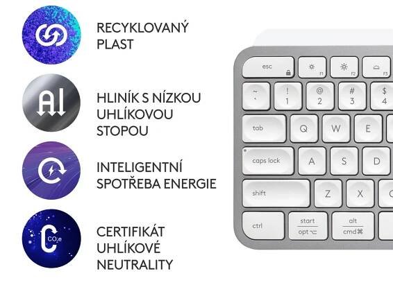 Klávesnice Logitech MX Keys S (920-011590), CZ/SK layout, grafitová – Apple JaM store