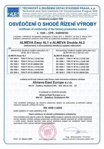 Certifikáty | Almeva