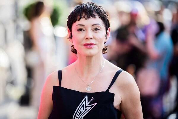 18 July 2024, Berlin: Rose McGowan, actress, comes to the "Women 100" network event.