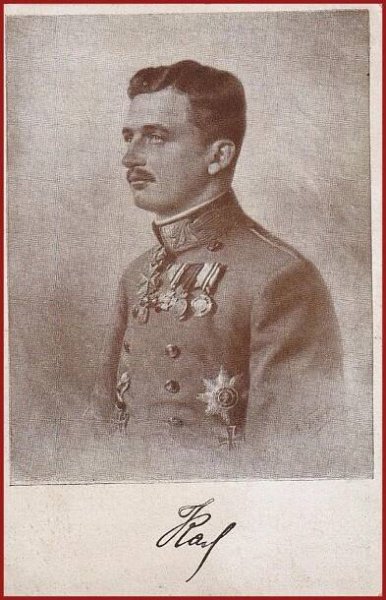 Armáda * Karel I. rakouský císař, portrét, válka, propagační * A248 | Aukro