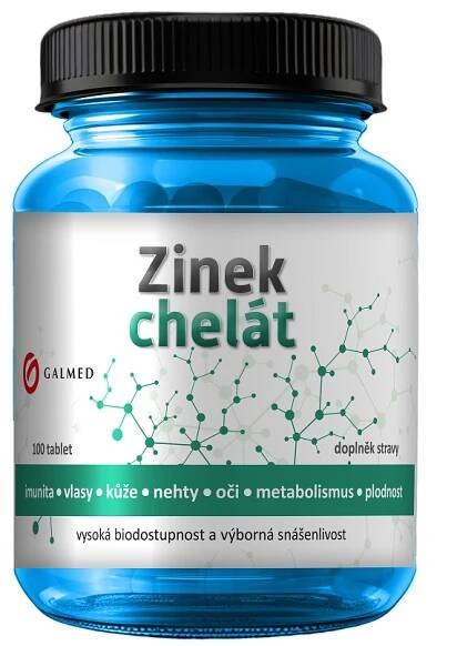 Zinek chelát 15mg Galmed tbl 100