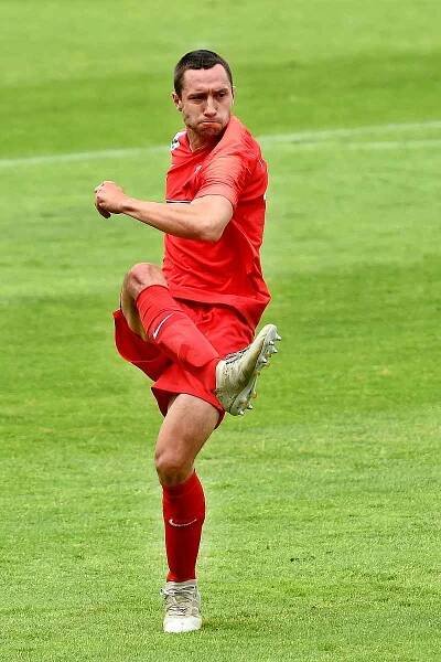 21.6.2020 - 25 kolo F:NL mezi domácí FC Zbrojovkou Brno (červená) a MFK Chrudim (černá)