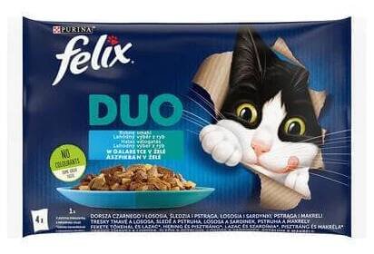 Felix Fantastic Duo multipack výběr z ryb 4x85 g