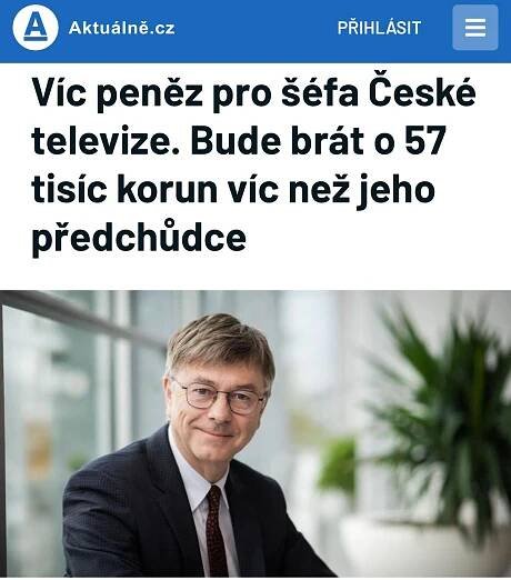 ČTK i Aktuálně uvedly nepřesnou informaci o platu nového ředitele ČT