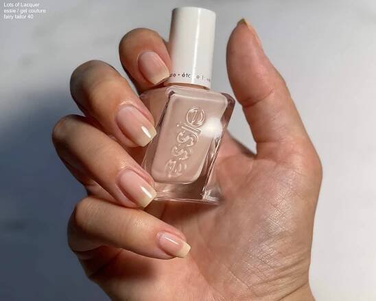 essie gel couture fairy tailor Review + Swatches — Lots of Lacquer