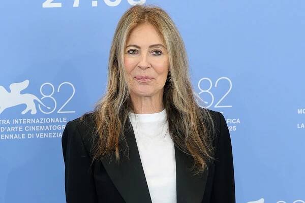 VENICE, ITALY - SEPTEMBER 02: Kathryn Bigelow attends the "A House Of Dynamite" photocall during the 82nd Venice International Film Festival on September 02, 2025 in Venice, Italy. (Photo by Vittorio Zunino Celotto/Getty Images)