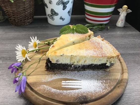 Křehký koláč s mákem a tvarohem - fotografie receptu - TopRecepty.cz