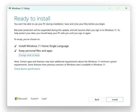 Media Creation Tool upgrade this PC