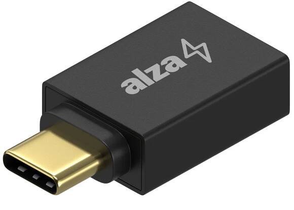 AlzaPower USB-C (M) to USB-A (F) 3.2 Gen 1 OTG černý