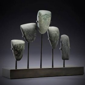 SIDN 24 - Set of 5 Ceremonial Stone Adze Blades 1