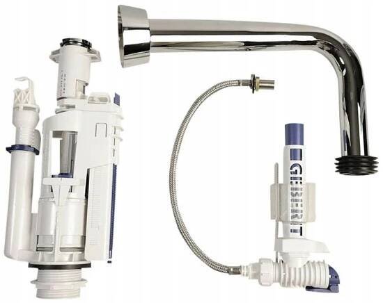 GSI - CLASSIC splachovací mechanismus k WC nádržce nízké, chrom (BZCR)