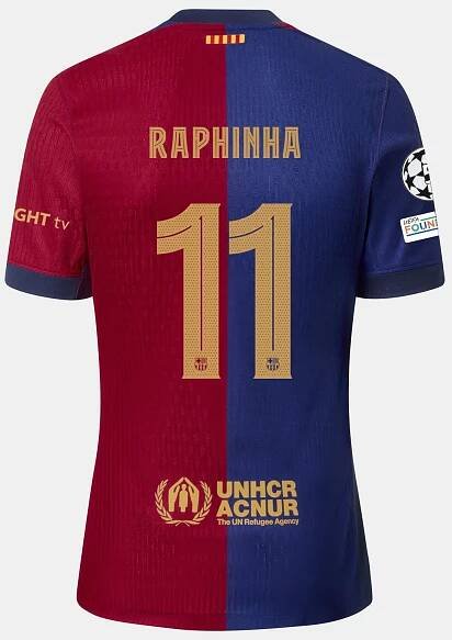 RAPHINHA | UCL Men's home jersey 24/25 FC Barcelona - Player's Edition