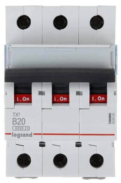 NADPROUDOVÝ JISTIČ S-303 B20 3P 403403 LEGRAND