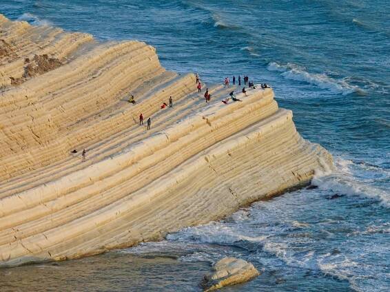 Chilling on Scala Dei Turchi