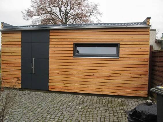 Moderní dvojgaráž 8x6 m - Ahrensfelde - Realizace dřevostaveb | NATURLIVING®