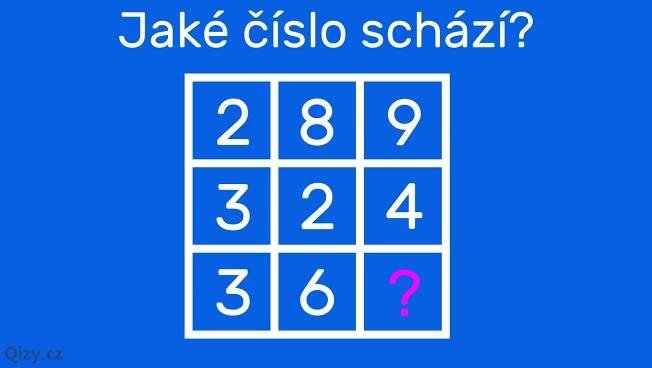 Doplň správné chybějící číslo