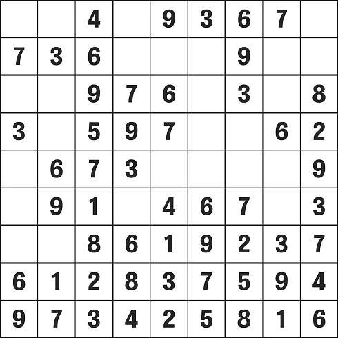 Dieses schwere Sudoku ist zu lösen