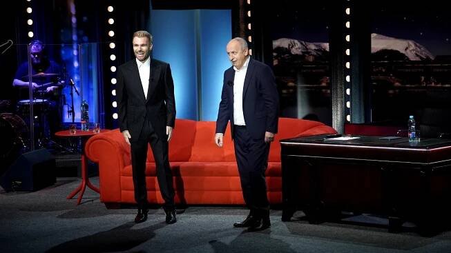 Leoš Mareš se představil v Show Jana Krause poprvé jako zpěvák.