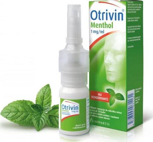 Novartis Otrivin Menthol 1 mg/ml, 10 ml 10 ml od 122 Kč