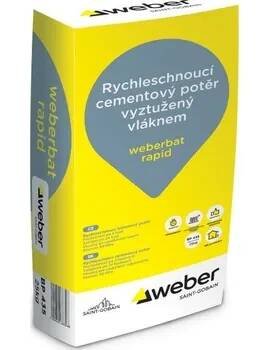 Samonivelační stěrka Potěr cementový weber bat rapid rychle tvrdnoucí – 25 kg