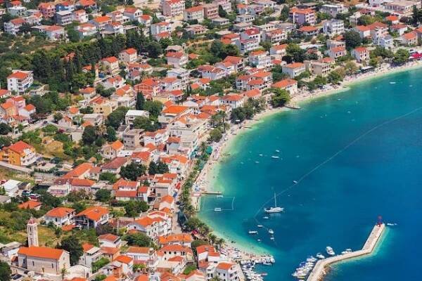Gradac • Letecké fotky Chorvatska