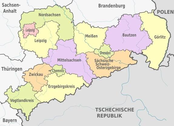 Editace stránky Seznam zemských a městských okresů v Sasku – Wikipedie