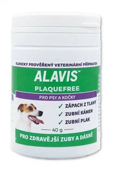 Alavis Plaque Free pro psy a kočky 40g | spokojenezvire.cz