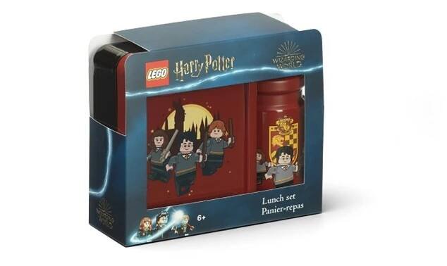 LEGO Harry Potter svačinový set (láhev a box) - Nebelvír
