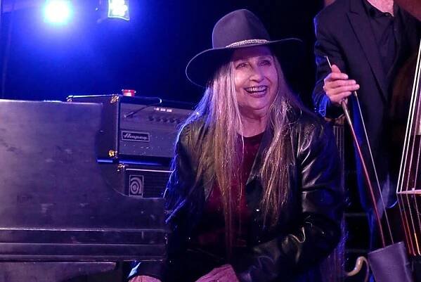 Bobbie Nelson perform in concert with brother Willie Nelson on March 14, 2018 in Spicewood, Texas. 