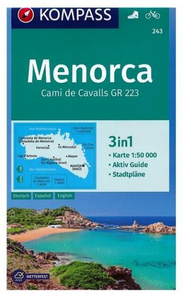 TURISTICKÁ MAPA MENORCA