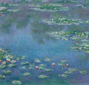 Claude Monet - Lekníny - Water Lilies (1906) - reprodukce