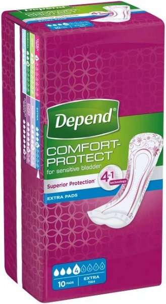 Depend Pads Extra inkoninenční vložky ženy 10ks | Alphega.cz