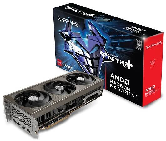 Sapphire Nitro + Radeon RX 9070 XT Gaming OC 16GB GDDR6 PCI-Express Graphics Card