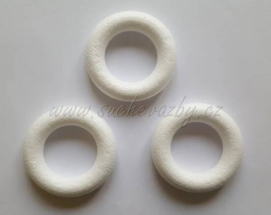 Věnec polystyren - 8cm - Suché vazby, věnce, svícny, dekorace