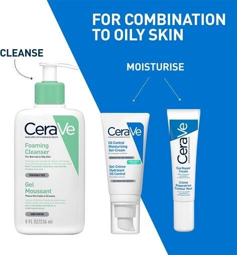 CeraVe Oil Control Moisturising Gel-Cream hydratační gel krém pro smíšenou pleť