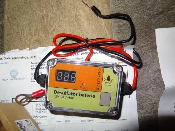 pulzni Desulfator CarClever - oživovač baterií 12V-48V, 200Ah 35942 - Elektro