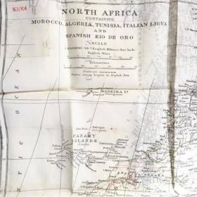WW2 RAF Silk Escape Map North Africa.